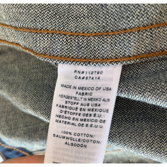 True Religion Denim Jacket Logo Mens sz L - Picture 9 of 11